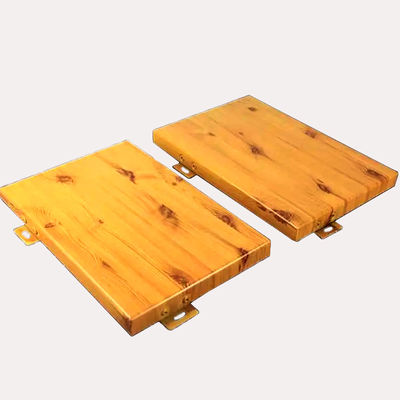 comprar Painel de revestimento de parede de alumínio de 2 mm-6 mm de cor de madeira para decoração exterior / interior online manufacture