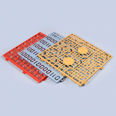 comprar Revestimento em pó de painéis de parede metálicos perforados peforados para edifícios públicos / civis online manufacture