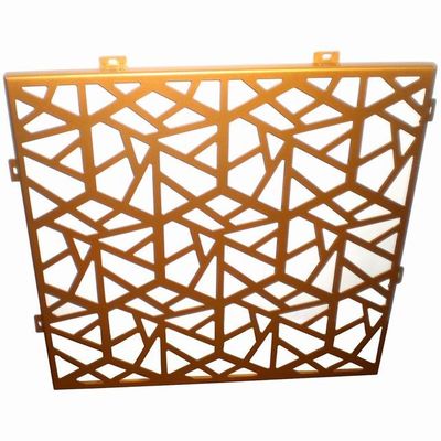 comprar Painel de alumínio perfurado de qualidade dourada durável para revestimento e decoração de parede de cortina de tela online manufacture