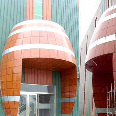 comprar A fachada do edifício coberta por painéis de revestimento de alumínio com desenhos personalizados online manufacture