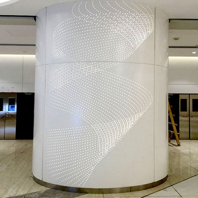 comprar Painéis de revestimento de alumínio curvos semicirculares para revestimento e decoração de pilares de edifícios online manufacture