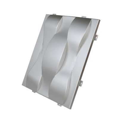 comprar Painel de alumínio hiperbólico 3D com superfície protuberante convexa para decoração especial de edifícios online manufacture