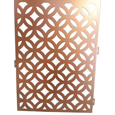 Painel de revestimento de parede de alumínio perfurado anti-UV e à prova de descoloração para decoração de parede de cortina de tela