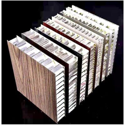HPL Sandwich Material Composto Painel de Honeycomb de Alumínio com cores de madeira imitadas 5-50 mm de espessura