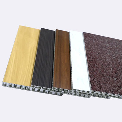Várias opções de cores Painel composto de honeycomb de alumínio decorativo para revestimento de parede de fachada