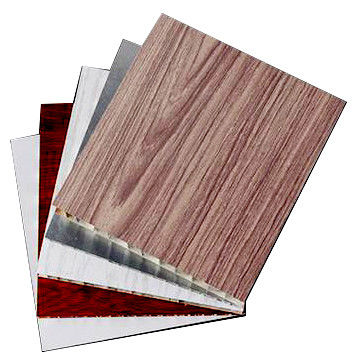 5 mm a 200 mm painel composto de honeycomb de alumínio com revestimento PVDF de cor de madeira