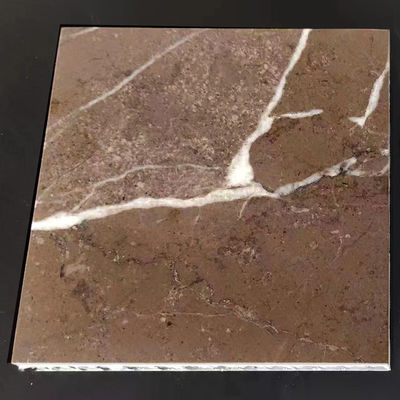 Tamanho máximo 1,5mx3m Painéis de revestimento de alumínio de honeycomb de mármore para decoração de edifícios