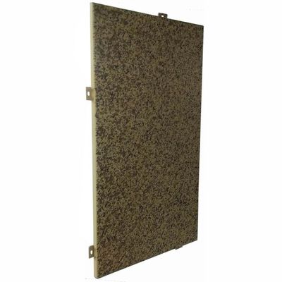 Painel de revestimento de parede de alumínio exterior e interior com cor de pedra para decoração de edifícios